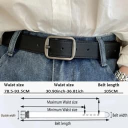 PU Leather Belt for Women's Black Brown Trousers Belt for Jeans Casual Fashion Belts Vintage Strap High Quality Female Waistband