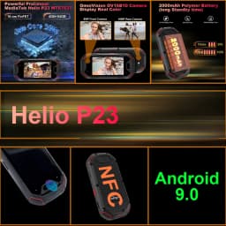 Unihertz Atom Small Rugged Smartphone, 4GB, 64GB Cellphone, P23, 16MP, 4G, 2000mAh Battery, 2.45 "Mobile Phone for Spare Phone