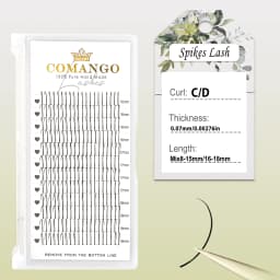 Spikes Wispy Eyelashes Extension A Shape Tapered Flat Base Fluffy Eyelash Mix 8-15mm/16-18mm Matte Cluster Make up Tools