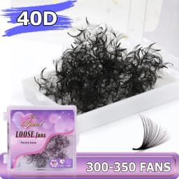 AGUUD 3D-20D Loose Fans Lash Mixed Length Sharp Pointy Stem Promade Volume Fans Eyelash Extension Thin Base Russian Volume Cilio