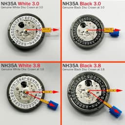 Japan/China NH35 Automatic Mechanical Movement High Accuracy 24 Jewels Mod Watch Replacement Genuine NH35A Date at 3:00
