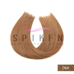 SPIKFN Long Tape Weft Human Hair Extensions Invisible Inject PU Skin Flat Weft Hair Bundles 80-100g Sewing In Micro Links Hair