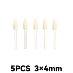10Pcs/5Pcs Wool Felt Mounted Polishing Buffing Wheel OD 3-10mm Grinding Head for Dremel Drill Rotary Tool 3mm Shank