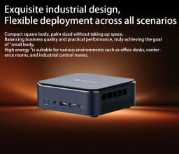 SOYO M5 Mini PC AMD Ryzen 3 4300U LPDDR4 16GB RAM 512GB ROM Windows 11 Pro Mini Desktop Computer Dual 4K Multi-Screen Output WiFi Bluetooth Gigabit LAN Type-C Compact Micro PC for Home Office Business Entertainment Daily Work