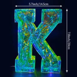 Multicolor Letters LED Night Light Numbers Dual‑Power Light‑Up Battery USB Operated Portable Indoor Decor for Party Wedding Home