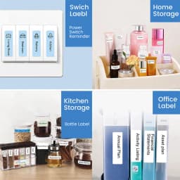 Niimbot D11/D101/D110 Transparent Label Printing Paper Name Sticker Waterproof Self-adhesive Cartoon Label Paper