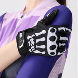 Full finger gloves, skeleton breathable and wear-resistant sports bicycle gloves, men's and women's skeleton gloves, anti slip g