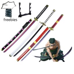 104cm Roronoa Zoro Sword Anime One Piece Cosplay Prop Knife Ninja Schwert Real Size Japanese Katana Original Samurai Sabre Toy