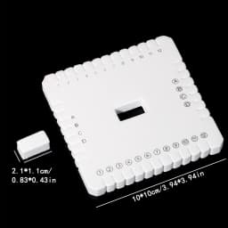 Round Square Knitting Kumihimo Beading Cord Disc Braiding Disk Tray Braided Plate Positioning Pin DIY Bracelet Weaving Board