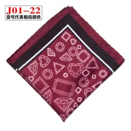 Men Pocket Square Print Real Satin Small Square Scarf Gentleman Business Suit Shirt Chest Scarf Handkerchief 24*24cm