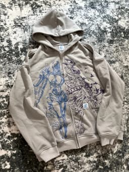 Jojo Bizarre Adventure Silver Chariot Zip Up Hoodies Women Y2k Oversized Hoodie Hip Hop Couples Harajuku Street Men Sweatshirt