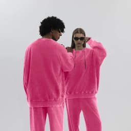Oversize Top High Street Retro Solid Color Worn Looking Washed-out Men's and Women's Hip Hop Loose American round Neck Sweater