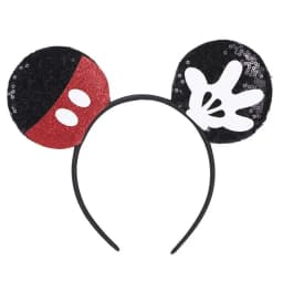Anime Mouse Ears Headhand Cosplay Kawaii Cartoon Elastic Hair Accessories Party Sequin Bows Hairband Toys Children Adults Gift