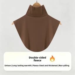Women's Versatile Stripe Half High Neck Faux Collar Scarf Neck Protection Winter Cold Resistance Autumn Spring Fashion Accessory