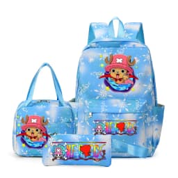 One Piece Backpacks Women Men Capacity School Bag Rucksack Printe Backbag Travel Daypack Male Backpack Mochila 3pcs