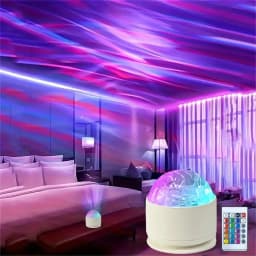LED Aurora Projector Light Northern Lights Effect 16Color-Changing Light Show Suitable for Bedroom Living Room Party Decorations
