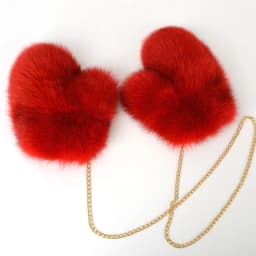 New 2026 Winter Women's Real Fox Fur Gloves Luxury Ladies Keep Warm Natural Fox Fur Mittens Women Fashion Cute Plush Hand Warmer