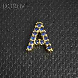 DOREMI Colorful Birthstone CZ 9mm Initial Letter Bracelet Bangle Custom Private Wedding Gift Letters Bangle Gift Jewelry Bangle