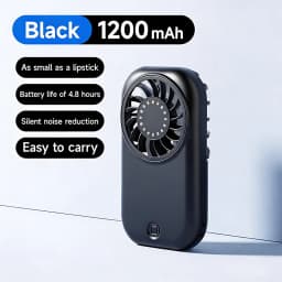 Portable Fan Mini Quiet Handheld Personal USB Rechargeable Fan Operated for Home Office Outdoor Travel, 1200mAh Hands Fans