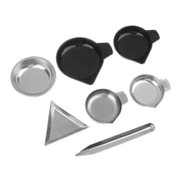 New 1 Set Weighing Powder Pans Scale Pan For Weigh Liquid Powder Gems Gemstone Weighing Pan