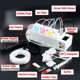 ET8550 DTF Convert Kit ET 8550 CISS With Printhead Adaptor Manifold Damper For Epson L8050 L8180 L18100 XP600 Conversion Kits
