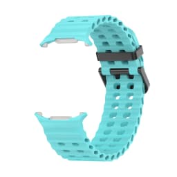 NEW Marine Silicone Strap for Samsung Watch Ultra 47mm Bracelet No Gaps Sport Two-Tone Band for Galaxy 8 Ultra Watchband Straps