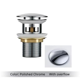 Bathroom Sink Drain Wash Basin Drainer Waste Pipe Sink Plug Pop-Up Button Luxury Brush Gold Brass Material Matt Black Rose