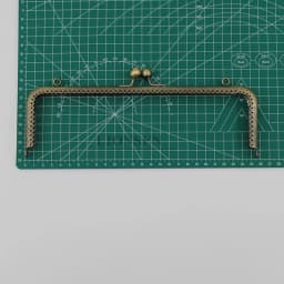 25.5CM Big Square Metal Frame for Purse Handle Clutch Bag Handbag Accessories Making Purse Clasp Lock Metal Clasp Bags Hardware