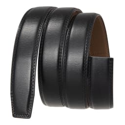 30mm 31mm Width Belt No Buckle For Men Black Coffee Men's Business Cow Leather Ratchet Belts Strap Without Buckles