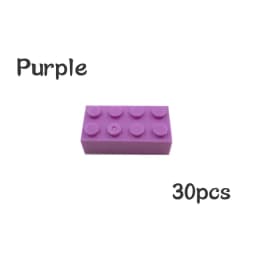 30pcs Bulk Blocks Building Bricks Thick 2X4 Educational Assemblage Construction Toy for Children Size Compatible With Brand 3001
