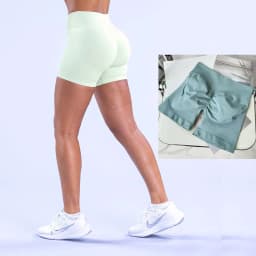 Quality Seamless Scrunch Push Up Gym Shorts Running Workout Shorts Female Yoga Leggings Women Hight Waist Sports Shorts