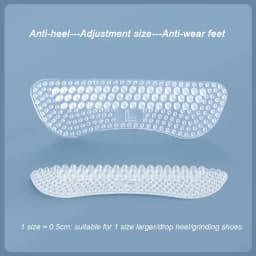 1Pair Silicone Inserts Soft Massage Silica Gel Fabric Shoe Pads Liner Grips Back Heel Inserts Insoles