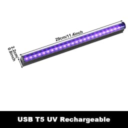 2Pcs/lot 5W USB UV LED Black Light T8 Blacklight Bar 395nm 400nm Fluorescent Party Disco T8 Tube UV Strip Lights Ultravilet Lamp