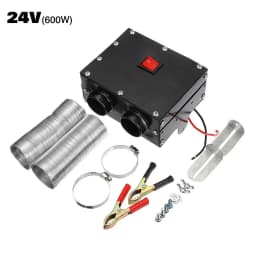 500W Car Heater 24V/12V Energy Saving PTC Car Fan Air Heater Instant Heating Parking Heater Windscreen Demister Defroster 800W