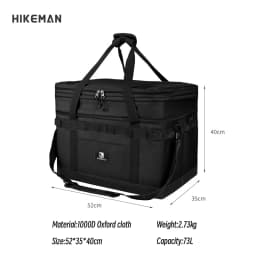73 L Outdoor Large-Capacity Camping Equipment Storage Bag Folding Portable Stove Cooker Tool Storage Bag