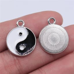 10pcs Enamel Kung Fu Tai Chi Charms Pendants For Necklaces Earrings DIY Making Yin Yang Charms Handmade Jewelry Findings