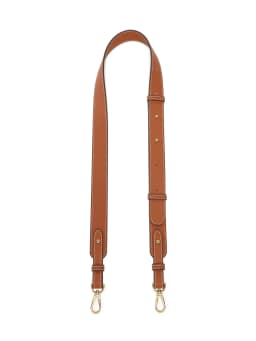 Adjustable No-Button Detachable Single Shoulder Strap Leather Bag Strap for Evelyn Basket Renovation Double-Layered Leather C...