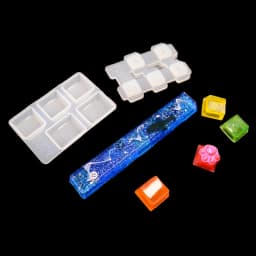 DIY Set Manual Mechanical Gaming Keyboard Key Caps Resin Clavier Silicone Molds Keycaps Mold For Art Epoxy Handmade Crafts