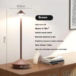 HPH Rechargeable Table Lamp Creative vintage Led Lamp Coffee Pina Pro Table Lamp Aesthetic Decoration Decorative Desk Lamp