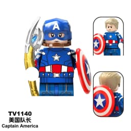 Blind Box Mini Building Blocks TV6204 Figures Big Goblin Spiderman Iron Man Venom Captain Hawk Deadpool Armor Christmas Gift Toy