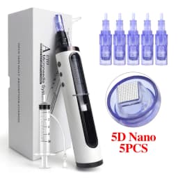 Hydrapen Microneedle Beauty Hydra Derma Pen with 5 Adjust or 12pin 24pin 36pin 42pin Rouna Nano 3D 5D Cartridge Skin Care Tool