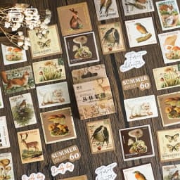 46pcs/box Kawaii Little Forest Post Office Mini Paper Sticker Decoration Diy Ablum Diary Scrapbooking Label Sticker Stationery