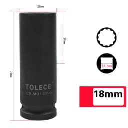 1/2 inch Torx Socket Wrench Head Metric Air Pneumatic Socket Wrench Head 8-41mm Standard Durable Car Auto Truck Repair Tools