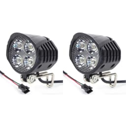 48V E-Bike Horn Light High Power Electric Bicycle Scooter LED Headlight Front Lamp Waterproof Outdoor Cycle Biking Accessories