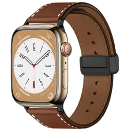 Magnetic Buckle strap for Apple Watch band 44mm 45mm 49mm 40mm 41mm 38mm 45 mm Leather Bracelet iWatch Series ultra 3 5 6 se 7 8