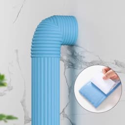 2M Pipe Decoration Cover Anti-freezing Thermal Insulation Foam Self-adhesive Tapes Pipe Decorative Strip for Winter Outdoor