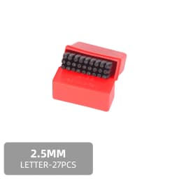 QJH Number Stamp (0-9) Letter Stamp Set (A-Z) Punch Perfect for Imprinting Metal Stamping Kit, Plastic, Wood, Leather 2-12.5MM