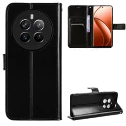 Leather Flip Case For Realme 13 Pro+ 12 Pro Plus 5G 11 Pro+ 11x Protective Cover Wallet Card Slot Kickstand Coque Fundas Capa