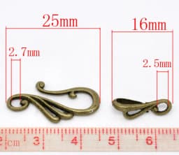 7 Sets Zinc Metal Alloy Toggle Clasps Findings Musical Note Antique Bronze DIY Jewelry Making 25mm X13mm 16mm x5.5mm
