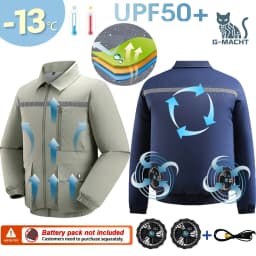 Summer 4 Fans Air Conditioning Cooling Vest Men Women Ultralight Outdoor Jacket Sun Protection Windbreaker Travel Fishing Sports